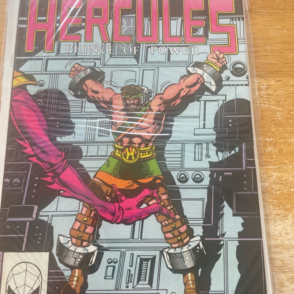 VintageMarvel Hercules Prince of Power Comic Book - Bold Pink & Green Cover 1982